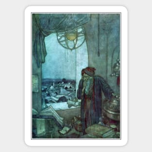 The Tower of Darkness - Edmund Dulac Sticker